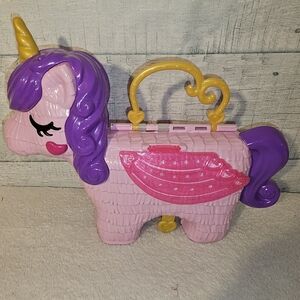 Polly Pocket Unicorn Party Playset Some Accessories No Dolls